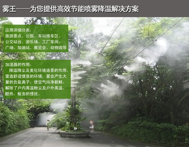 雾王提供高效节能喷雾降温解决方案